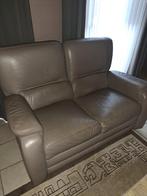 Lederen salon, kleur taupe, Huis en Inrichting, Zetels | Zetels, Ophalen