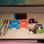 Nintendo switch + 4 joy cons + 2 spelletjes, Games en Spelcomputers, Ophalen, Met games, Zo goed als nieuw, Switch Original