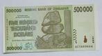Zimbabwe 500.000 Dollars 2008, Postzegels en Munten, Bankbiljetten | Afrika, Verzenden, Zimbabwe