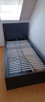 Twee bedden IKEA MALM, Huis en Inrichting, Slaapkamer | Bedden, Ophalen, 90 cm, Eenpersoons, Zwart