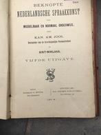 Beknopte Nederlandse spraakkunst - Kan. Am. Joos – 1914, Ophalen of Verzenden
