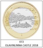 5 euros Finlande 2018 CHÂTEAU D'OLAVILINNA, 5 euros, Finlande, Enlèvement ou Envoi