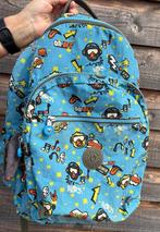 Rugzak van Kipling ,blauwe kleur met print., Ophalen, Gebruikt, Kipling