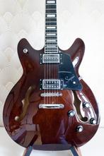 Hagstrom Justin York Signature Super Viking + koffer, Enlèvement, Comme neuf, Semi-solid body, Autres marques