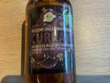 Brugse whisky single malt currant cask 5 y beschikbaar voor biedingen