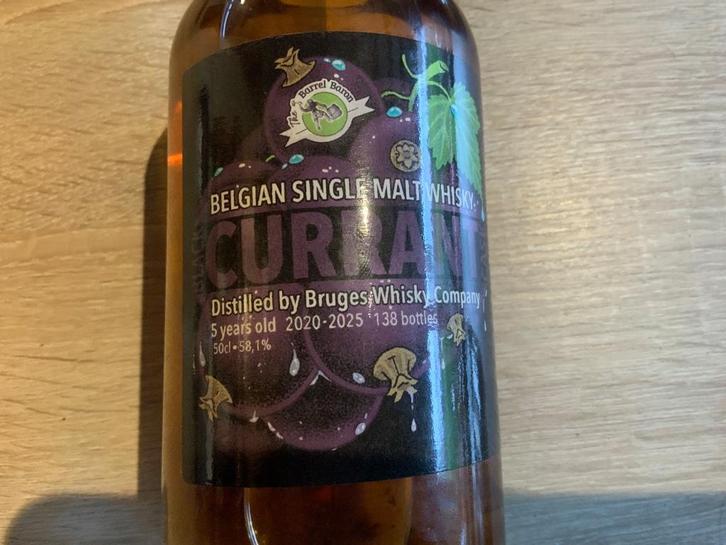 Brugse whisky single malt currant cask 5 y, Verzamelen, Wijnen, Nieuw, Overige typen, Overige gebieden, Vol, Ophalen