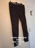 Zwart/grijze broek Xandres, Ophalen of Verzenden, Zo goed als nieuw, Zwart