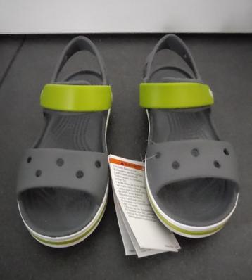 Antraciet grijze bayaband sandaal van Crocs, maat 32/33 (nie beschikbaar voor biedingen