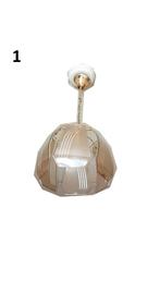 lot de lustres divers., Ophalen, Gebruikt, Glas