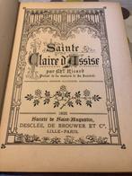 Sainte Claire d'Assise par Mgr Ricard *éd illustrée* *1895*, Antiek en Kunst, Mgr Ricard, Ophalen of Verzenden