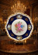 Antiek Zeer fraai groot porseleinen sierbord, Antiek en Kunst, Ophalen of Verzenden