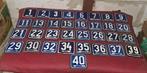 Huisnummers emaille Huisnummers decoratie, Antiek en Kunst, Ophalen of Verzenden