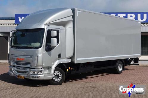 DAF LF 210 FA Zilver metallic bak + klep Dhollandia 1500 kg, Auto's, Vrachtwagens, Bedrijf, ABS, Airconditioning, Trekhaak, DAF