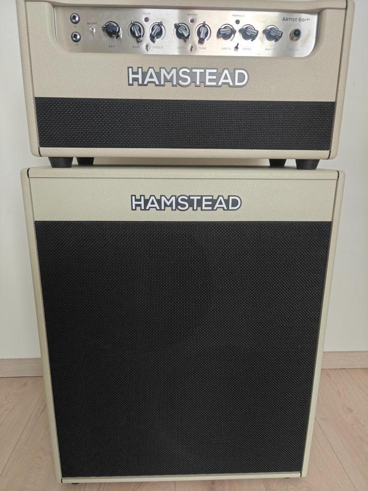 Hamstead Artist 60+RT Head Versterker en een 2x12 Hamstead, Muziek en Instrumenten, Versterkers | Bas en Gitaar, Zo goed als nieuw