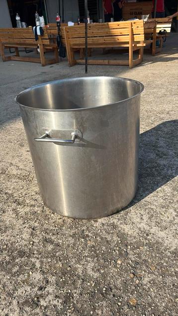 Casserole 200l inox, Enlèvement, Utilisé, Inox, Casserole, Bidon ou Boîte