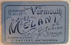 Speelkaart distillerie, Vermouth Melani Antwerpen_15, Verzamelen, Speelkaarten, Jokers en Kwartetten, Ophalen of Verzenden, Zo goed als nieuw
