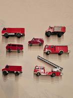 Lot 7 miniatuur HO-brandweervoertuigen, Hobby en Vrije tijd, Ophalen of Verzenden