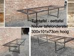 tuintafel - NIEUW tafelonderstel 300x101x73 cm - terrastafel, Nieuw, Rechthoekig, Metaal, Ophalen