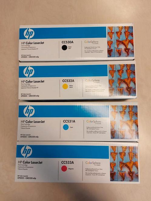 HP CP2025 CC531A  originele LaserJet tonercartridge, Computers en Software, Printerbenodigdheden, Zo goed als nieuw, Toner, Ophalen