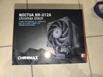 Noctua NH-U12A chromax.zwarte CPU-koeler, Ophalen of Verzenden, Zo goed als nieuw