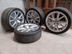 Set Originele 19 inch Audi A5 velgen met banden, Gebruikt, Banden en Velgen, 235 mm, Personenwagen