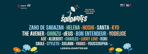 2 x E-tickets Les Solidarités vendredi 22/08, Tickets en Kaartjes, Evenementen en Festivals