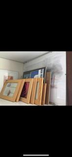 Lot de 15 cadres bois et verre, Ophalen of Verzenden, Zo goed als nieuw
