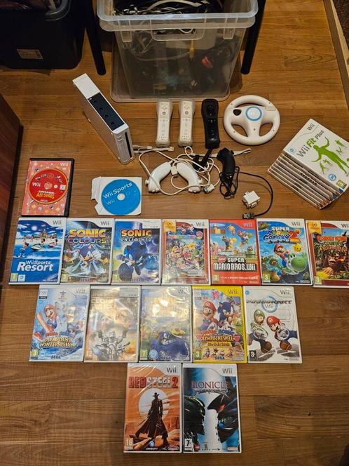 Nintendo Wii + games apart, Games en Spelcomputers, Spelcomputers | Nintendo Wii, Zo goed als nieuw, Ophalen of Verzenden