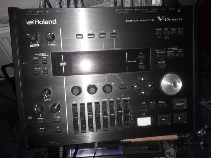 Roland TD 50  met X upgrade, Muziek en Instrumenten, Drumstellen en Slagwerk, Zo goed als nieuw, Roland, Elektronisch, Ophalen