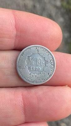 Zwitserland 1/2 frank 1879 beschikbaar voor biedingen