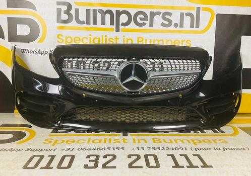 Bumper MERCEDES C KLASSE W205 AMG FACELIFT 2017-2021 Voorbum, Auto-onderdelen, Carrosserie, Bumper, Voor, Gebruikt, Ophalen of Verzenden