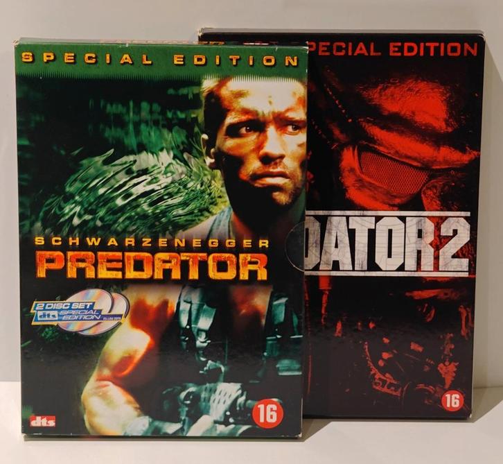 Predator 1+2 Special Edition 2‑Disc Sets Actie/Sci‑Fi cult, Cd's en Dvd's, Dvd's | Horror, Zo goed als nieuw, Monsters, Boxset