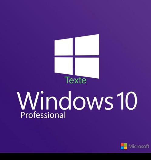 Clé d’installation Windows 10 professionnelle 32/64bit, Informatique & Logiciels, Logiciel Office, Neuf, Windows