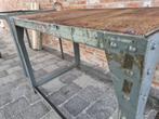Vintage industriele gietijzeren werkbanken/tafels, Ophalen