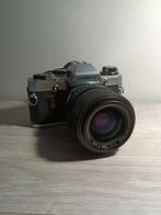 Olympus om-10 analoge camera met lenzen en flits., Ophalen, Zo goed als nieuw, Spiegelreflex, Olympus