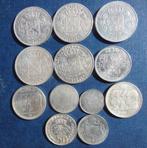 Lot de 12 pièces en argent, Zilver, Ophalen of Verzenden, Zilver, Losse munt