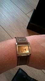 Dames horloge bruin Olivier Strelli, Bijoux, Sacs & Beauté, Cuir, Autres marques, Acier, Montre-bracelet
