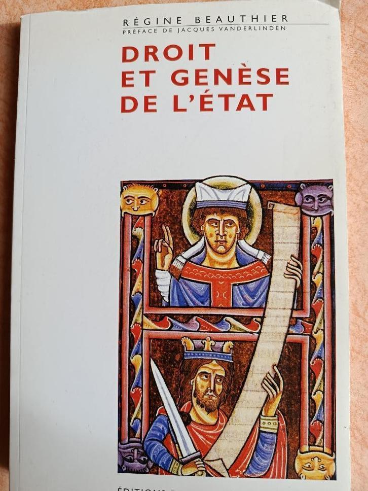 Droit et genèse de l'Etat  -  Régine Beauthier, Boeken, Politiek en Maatschappij, Zo goed als nieuw, Juridisch en Recht, Ophalen of Verzenden