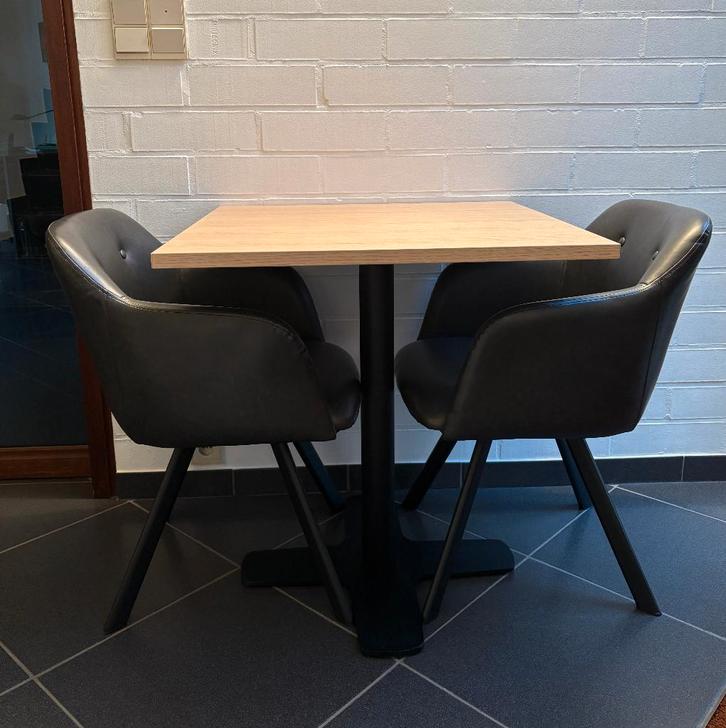 tafeltje met twee stoelen, Huis en Inrichting, Tafels | Eettafels, Zo goed als nieuw, 50 tot 100 cm, 50 tot 100 cm, tot twee personen