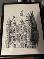 Pentekening stadhuis Hoogstraten J. Versmissen, Verzenden