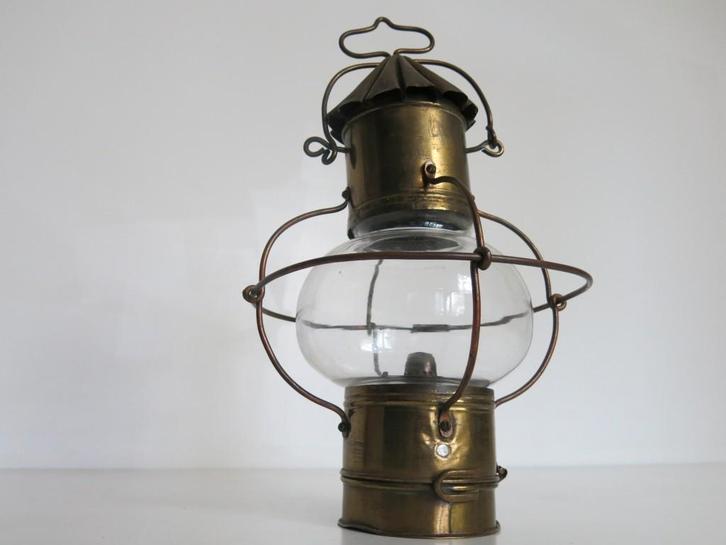D.Desmedt Scheepslamp Baasrode bostroëneir, Verzamelen, Scheepvaart, Gebruikt, Ophalen of Verzenden