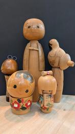 Joli ensemble de Kokechi japonais traditionnels + livre, Enlèvement ou Envoi