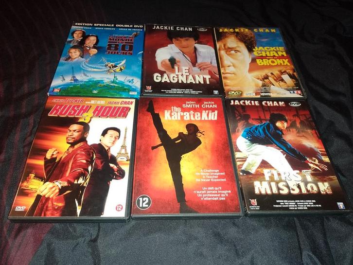 A vendre en DVD liste évolutive Jackie Chan, CD & DVD, DVD | Action, Comme neuf, Arts martiaux, Tous les âges, Enlèvement ou Envoi