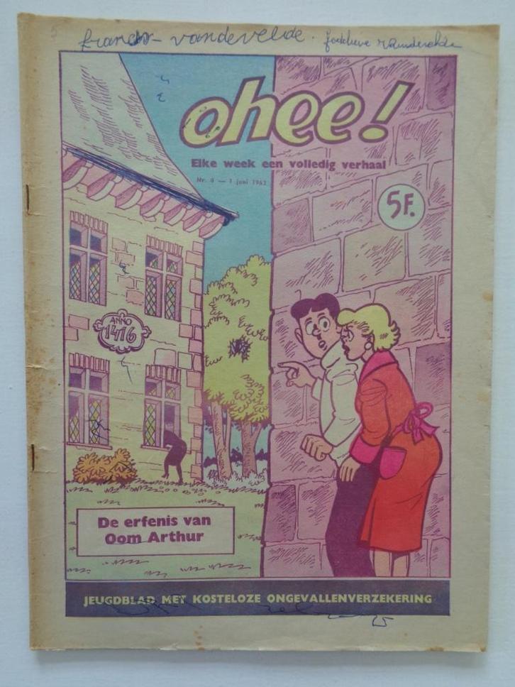 Ohee 8 - Dees Dubbel (De erfenis v Oom Arthur) - 1963, Livres, BD, Enlèvement ou Envoi