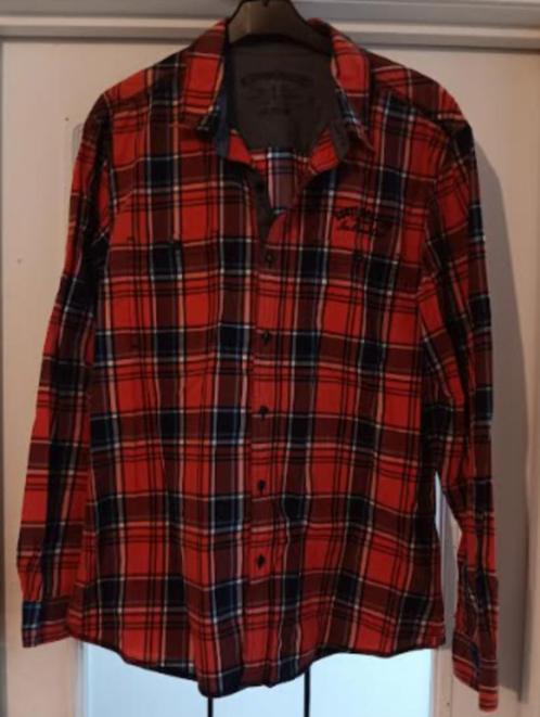 Chemise EDC orange carreaux homme L, Kleding | Heren, Overhemden, Gedragen, Halswijdte 41/42 (L), Oranje, Ophalen of Verzenden