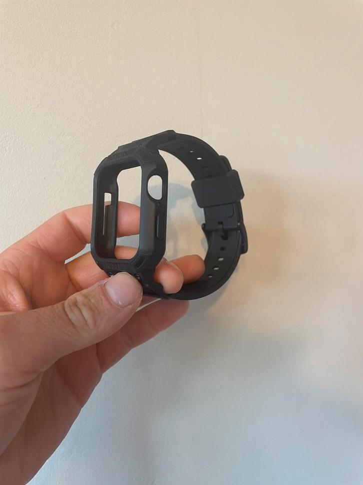 Apple Watch bandjes met hoesje | zwart/wit | alle maten, Telecommunicatie, Wearable-accessoires, Nieuw, Bandje, Ophalen of Verzenden