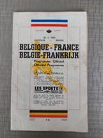 Programma boekje België Frankrijk, Ophalen of Verzenden, Gebruikt