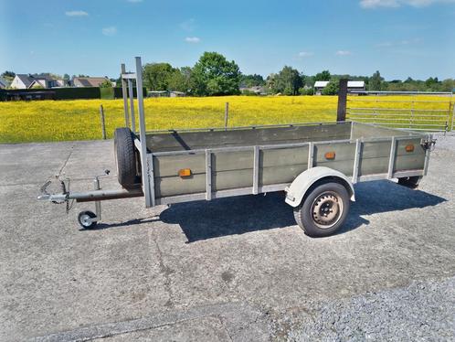 Remork met enkele as met torsie veren, Auto diversen, Aanhangwagen-onderdelen, Gebruikt, Ophalen