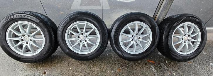 COMPLETE WINTERWIELSET VOOR MERCEDES ML /GLE, Auto-onderdelen, Banden en Velgen, Band(en), Winterbanden, 17 inch, Ophalen