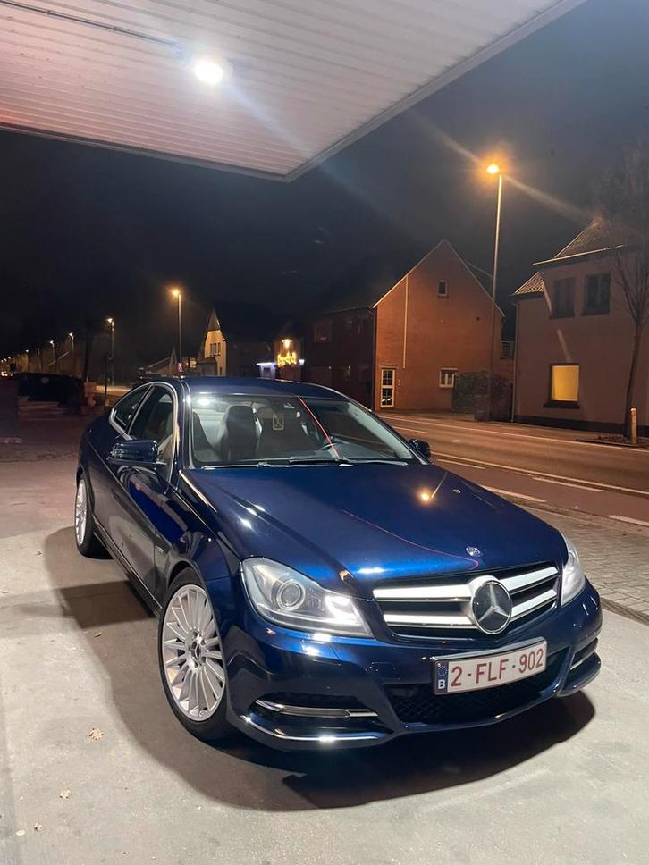 Mercedes c180 cgi coupe, Auto's, Mercedes-Benz, Particulier, C-Klasse, Bluetooth, Benzine, Euro 5, Coupé, 3 deurs, Automaat, Blauw